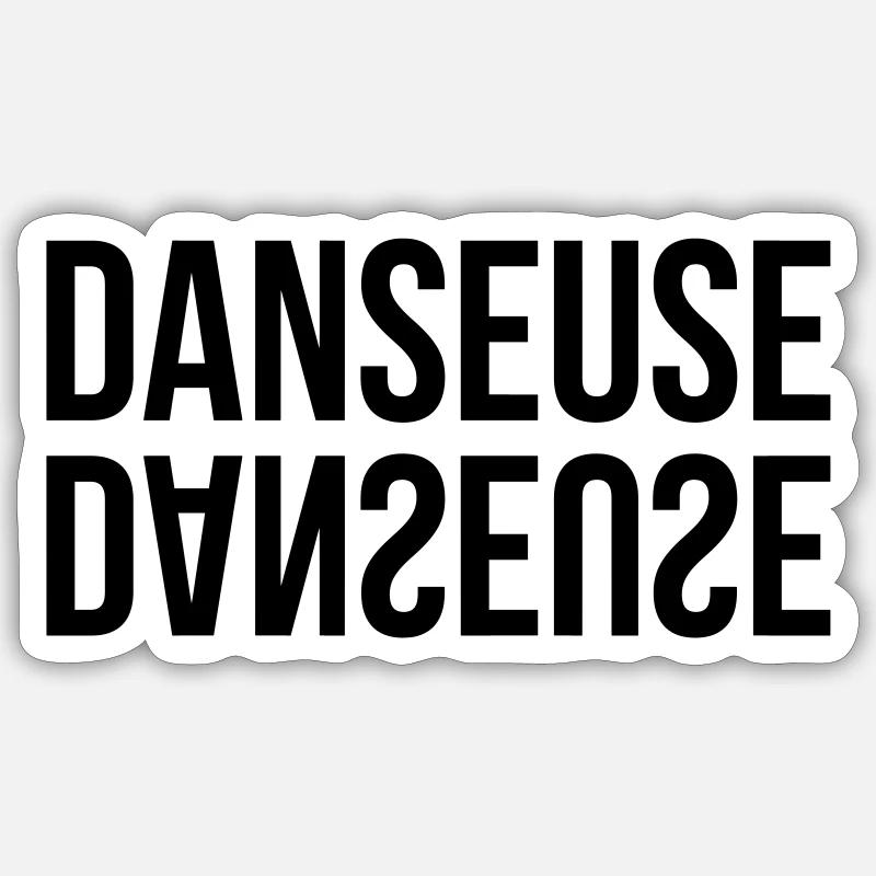 Danseuse - Danse Sticker taille S (10 x 10 cm)