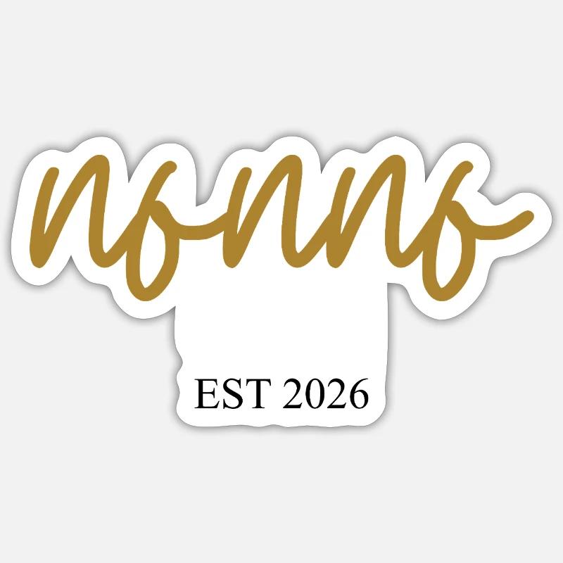 Nonno Est 2026 - Sticker taille S (10 x 10 cm) - blanc mat