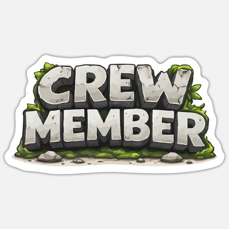 Membres de l’équipe - Sticker taille S (10 x 10 cm) - blanc mat