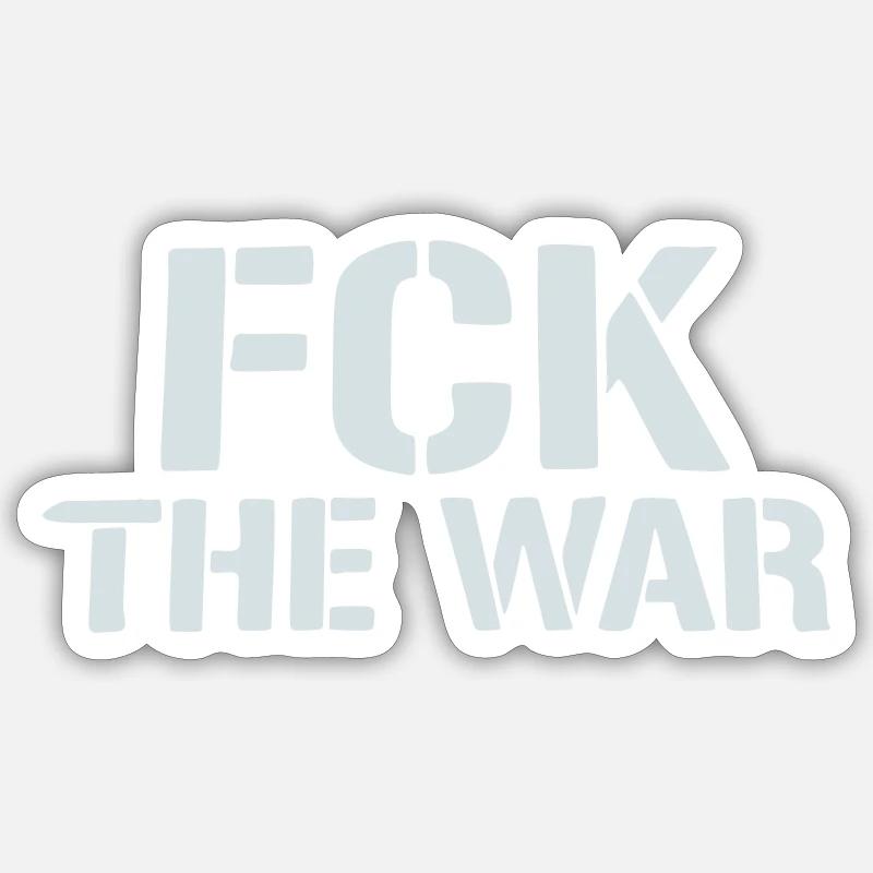 Friedliche Protestschablone Sticker Größe S (10 x 10 cm)