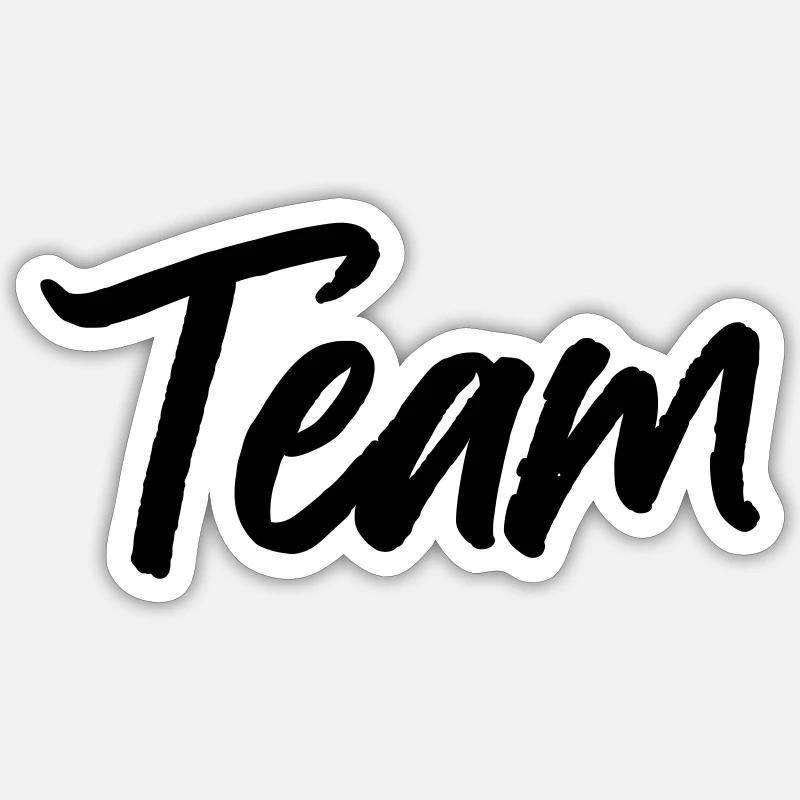 Team - Sticker size S (10 x 10 cm) - white matte