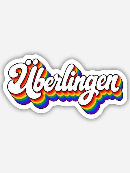 Überlingen - Bodensee - Deutschland - Germany - Sticker Größe S (10 x 10 cm) - Mattweiß