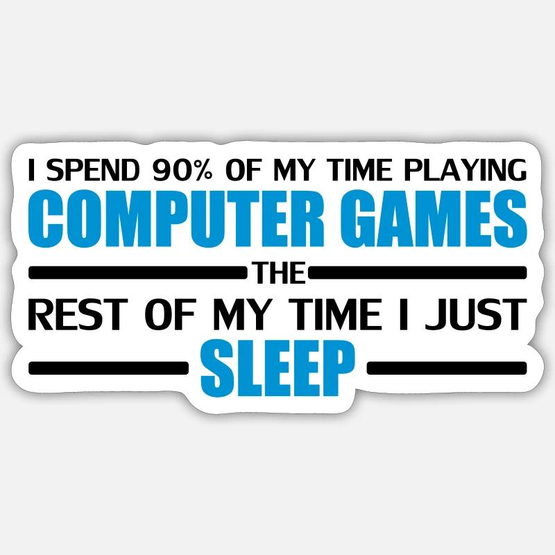 Computer Games Sticker size S (10 x 10 cm)