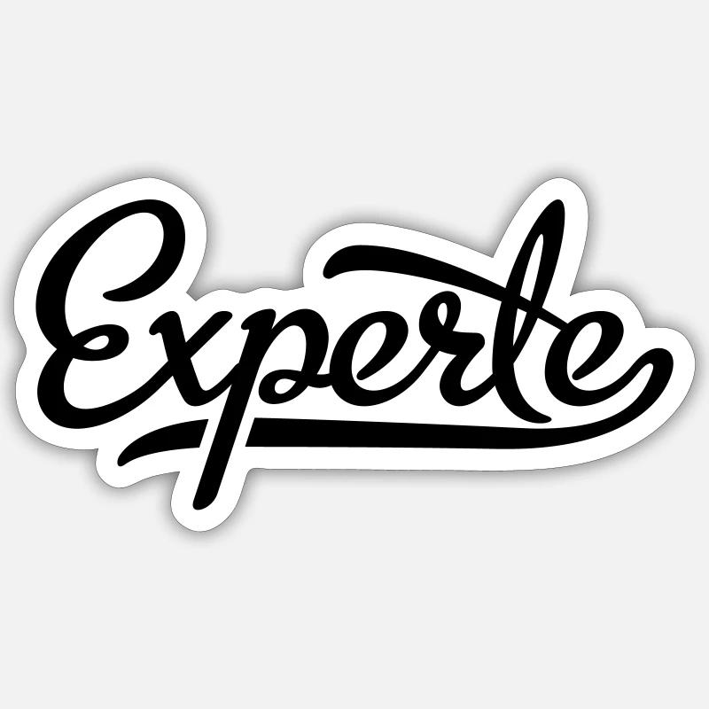 Experte Sticker Größe S (10 x 10 cm)