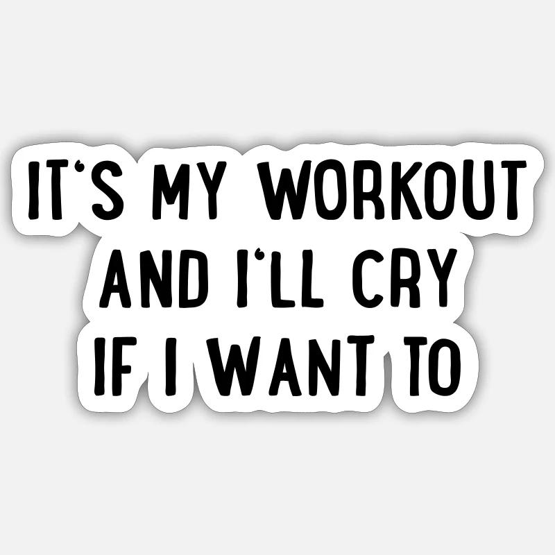 Training - Sticker size S (10 x 10 cm) - white matte