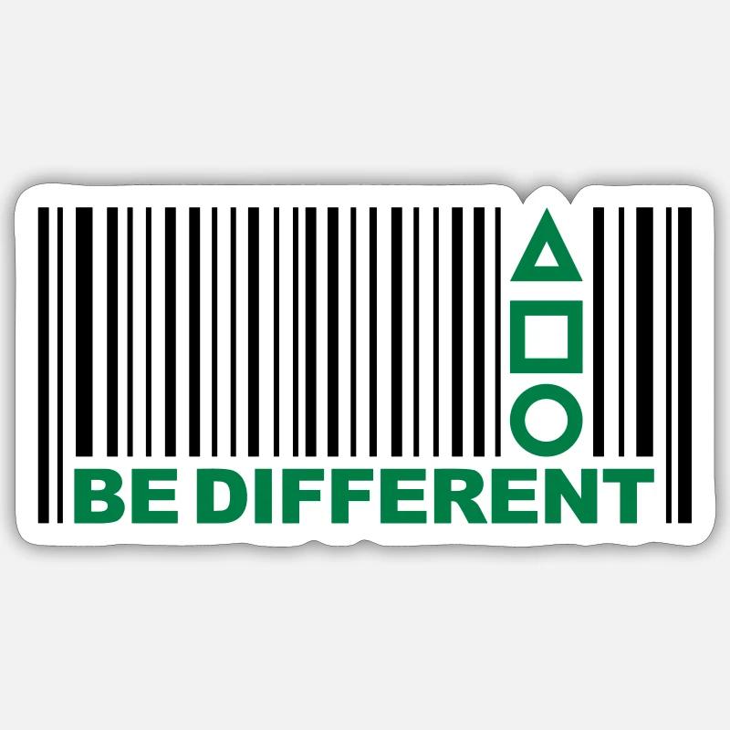 Be Different - Barcode - Symbols - Bar code Sticker size S (10 x 10 cm)