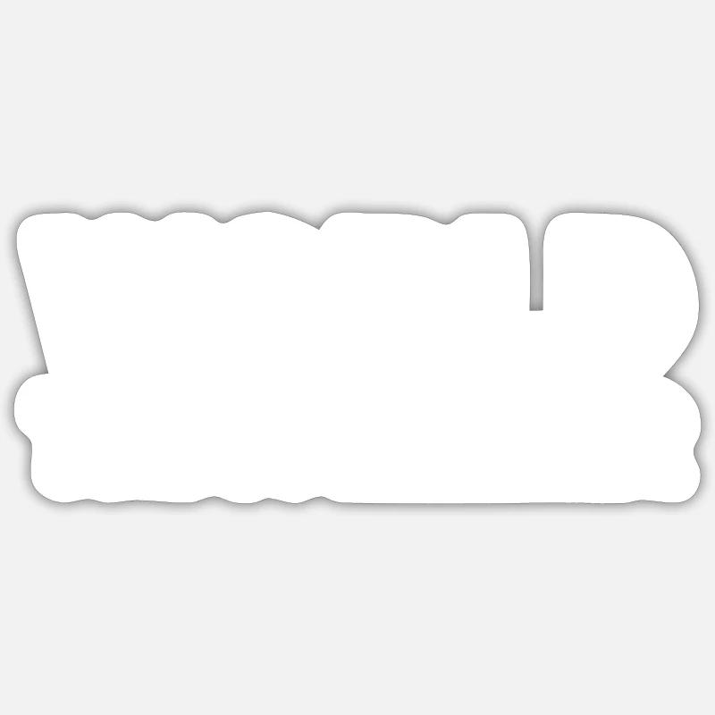 Voyageur du monde - Sticker taille S (10 x 10 cm) - blanc mat