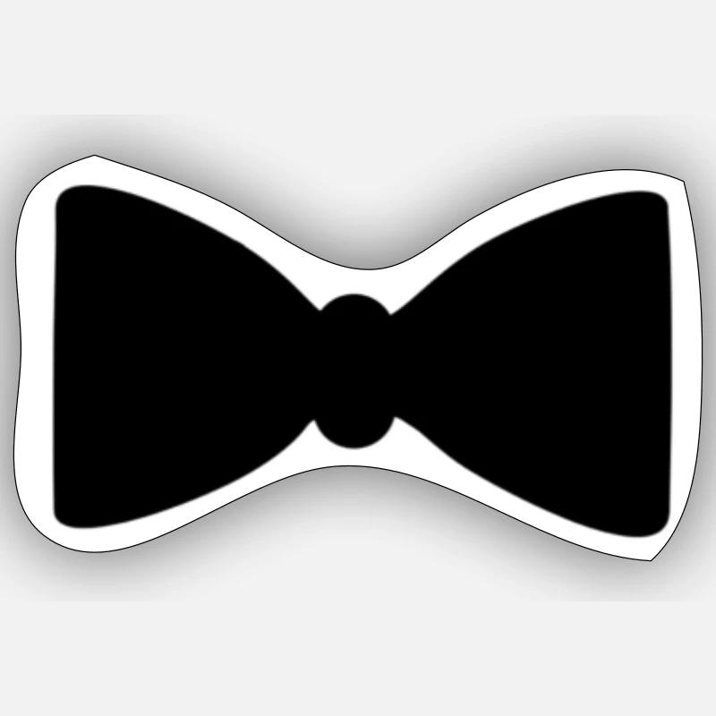 Fliege - Sticker Größe S (10 x 10 cm) - Mattweiß