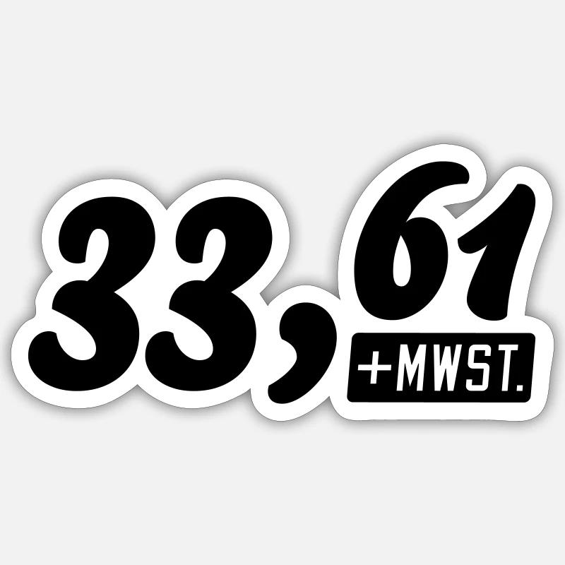 40. Geburtstag Sticker Größe S (10 x 10 cm)