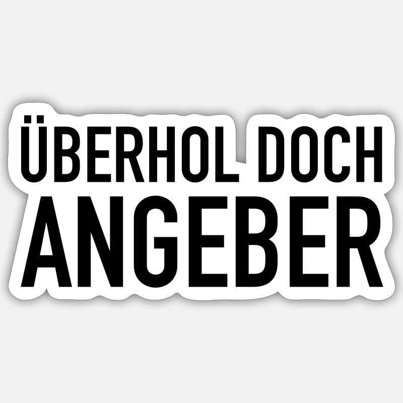 Overtaking yet, show- Sticker size S (10 x 10 cm)