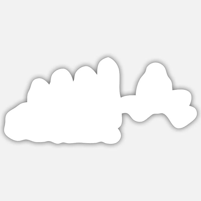 Guitariste Evolution Guitar player guitare rock - Sticker taille S (10 x 10 cm) - blanc mat