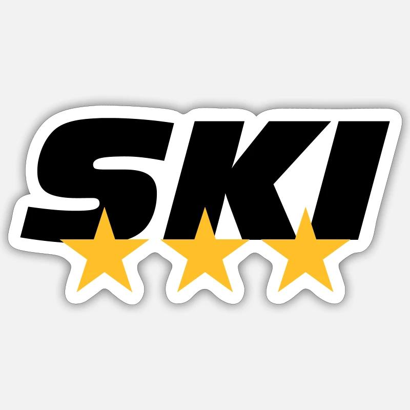 ski Sticker taille S (10 x 10 cm)