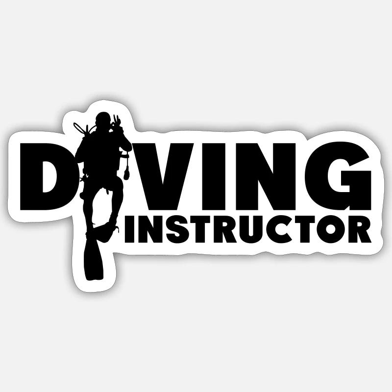 Diving Instructor Sticker Größe S (10 x 10 cm)