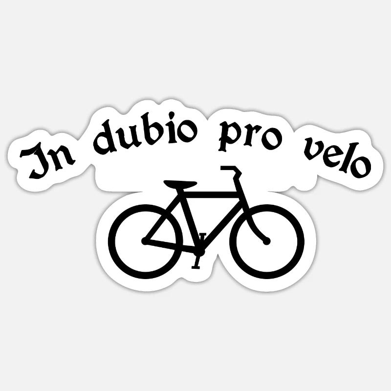 À dubio per velo Sticker taille S (10 x 10 cm)