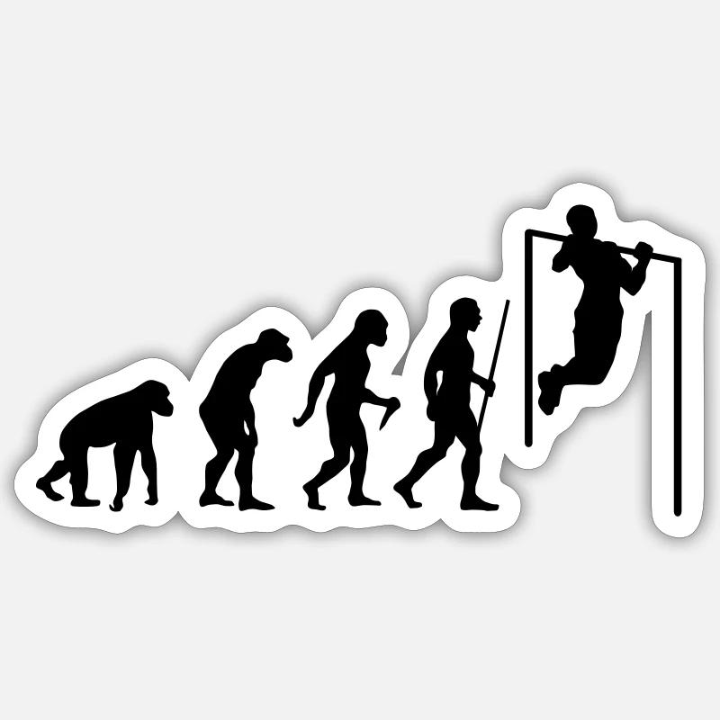 Evolution Pull Up Sticker size S (10 x 10 cm)