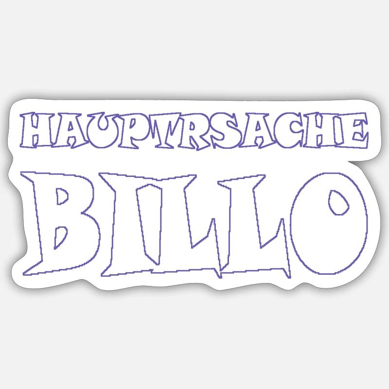 principale chose billo - Sticker taille S (10 x 10 cm) - blanc mat