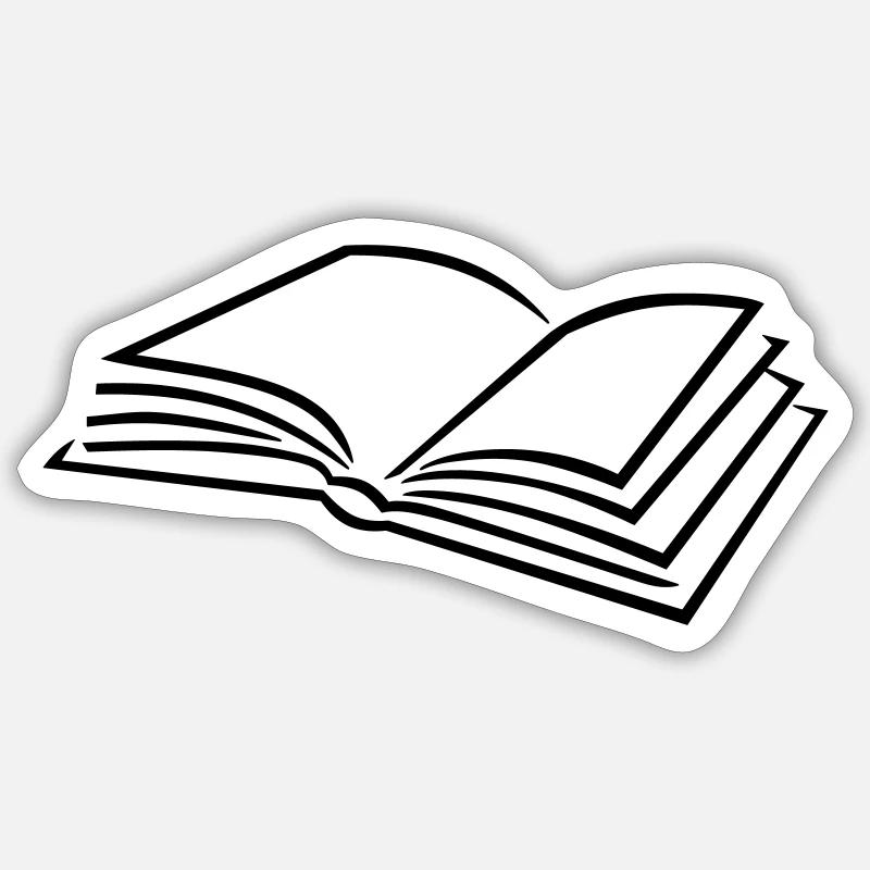 Book - Sticker size S (10 x 10 cm) - white matte