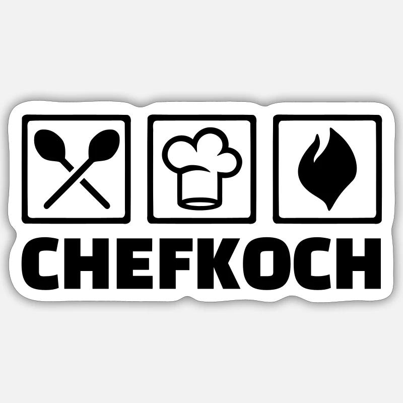 Chefkoch Sticker Größe S (10 x 10 cm)