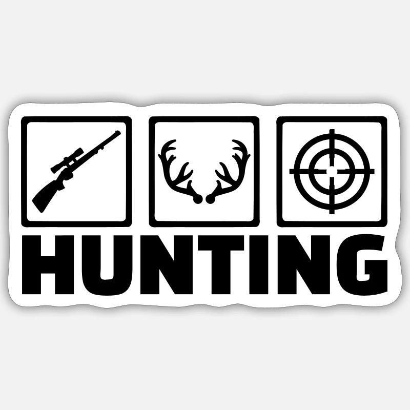 Jäger Sticker Größe S (10 x 10 cm)