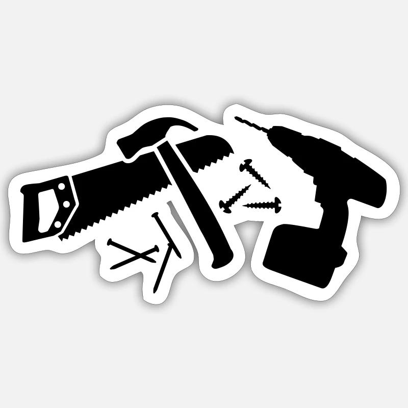 Werkzeug Sticker Größe S (10 x 10 cm)