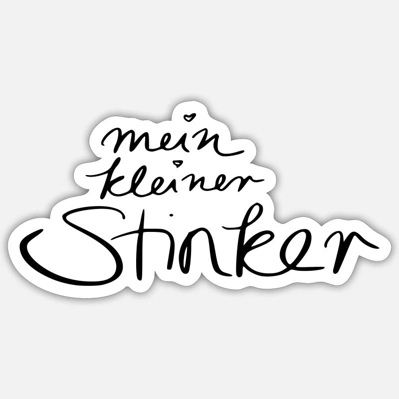 mein kleiner Stinker Sticker Größe S (10 x 10 cm)