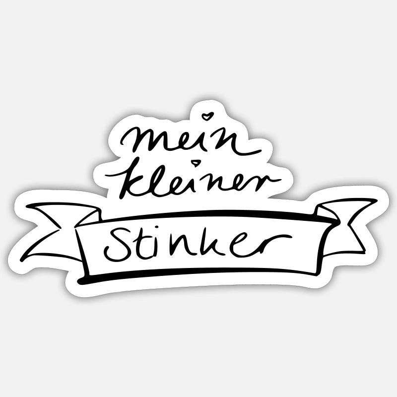mein kleiner Stinker Sticker Größe S (10 x 10 cm)