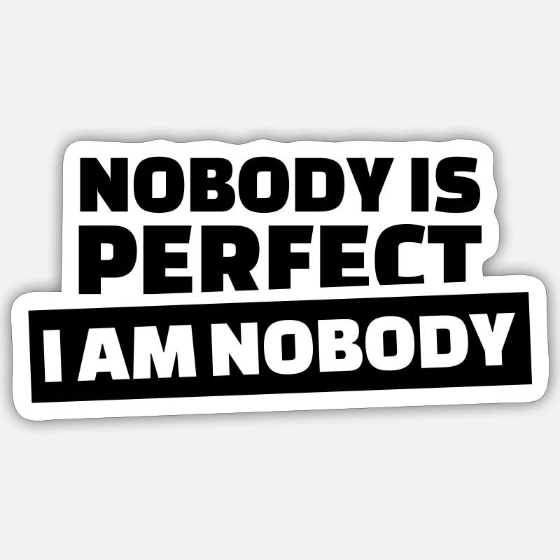 Perfekt Sticker Größe S (10 x 10 cm)