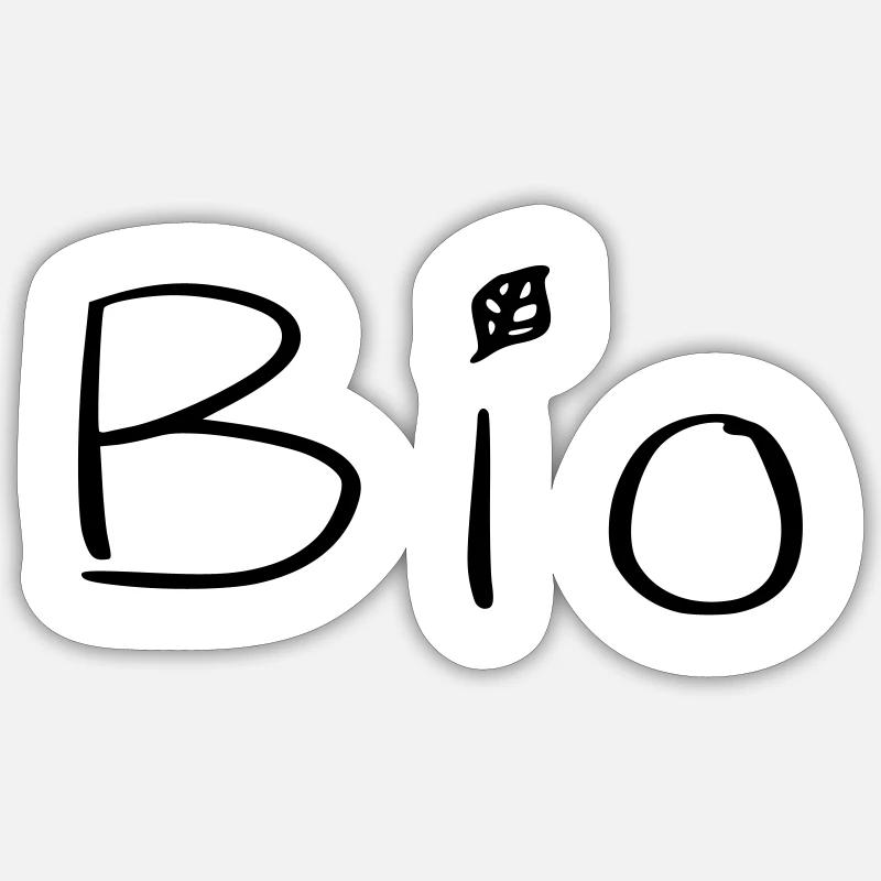 Organic - Sticker size S (10 x 10 cm) - white matte