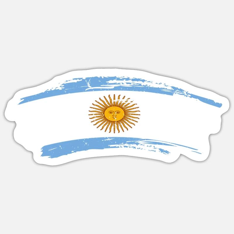 Argentinien - Sticker Größe S (10 x 10 cm) - Mattweiß