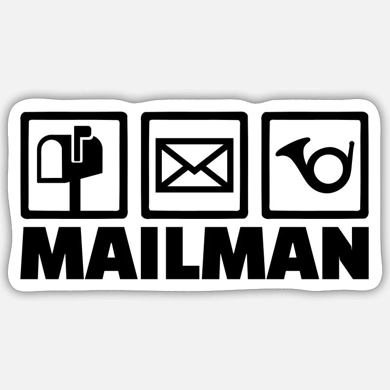 Briefträger Sticker Größe S (10 x 10 cm)