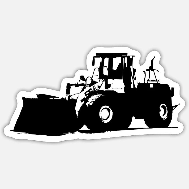 Wheel Loader Excavator Sticker size S (10 x 10 cm)