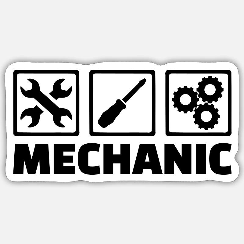 Mechanic Sticker size S (10 x 10 cm)