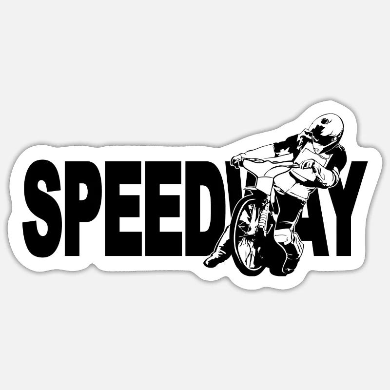 Speedway Racing - Sticker size S (10 x 10 cm) - white matte