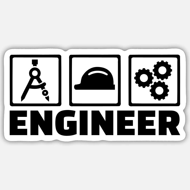 Engineer Sticker size S (10 x 10 cm)