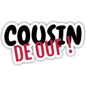 Onkel / Tante / Vetter / Cousin / Kusine - Sticker Größe S (10 x 10 cm) - Mattweiß - Vorne