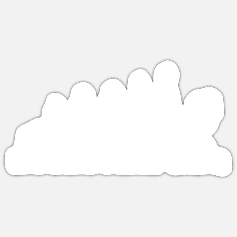 BBQ - Sticker Größe S (10 x 10 cm) - Mattweiß