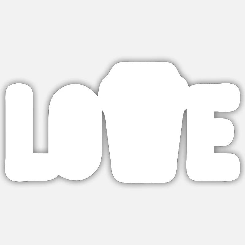 Love coffee Sticker size S (10 x 10 cm)