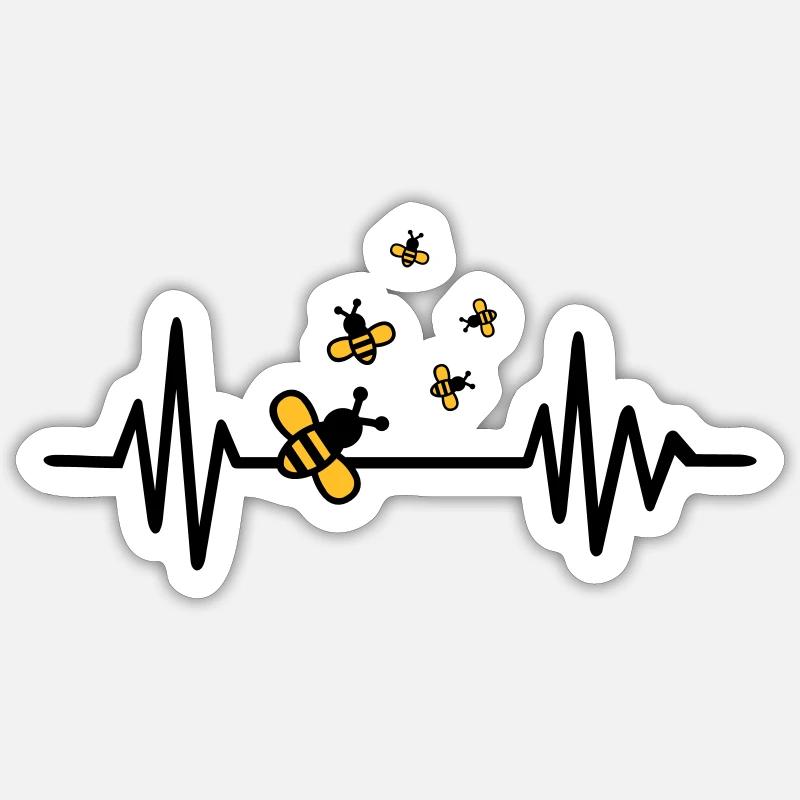 Abeille Sticker taille S (10 x 10 cm)