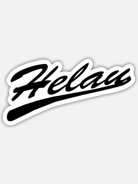 Helau - Fastnacht - Sticker Größe S (10 x 10 cm) - Mattweiß