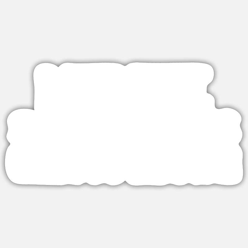 Heute schepperts gewaltig Polterabend - Sticker Größe S (10 x 10 cm) - Mattweiß