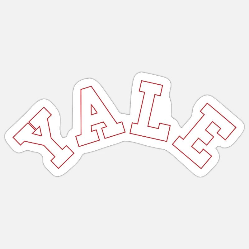 Yale - Sticker taille S (10 x 10 cm) - blanc mat