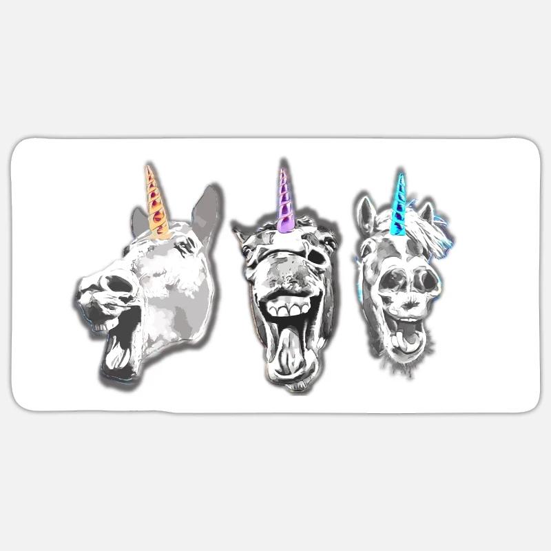 Lachende Einhörner Sticker Größe S (10 x 10 cm)