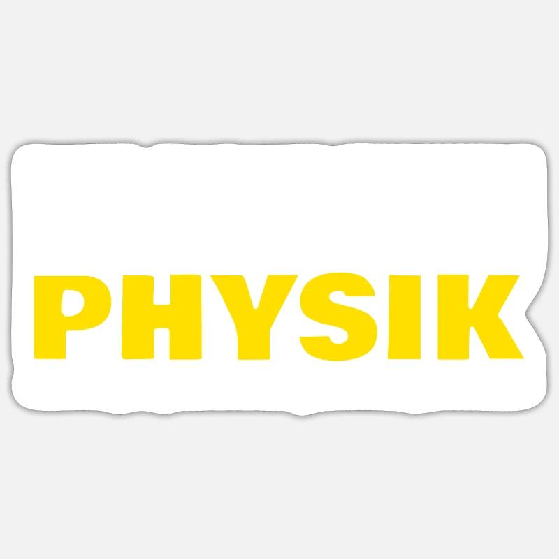 Physiker Bachelor Physiklehrer Geschenkidee lustig Sticker Größe S (10 x 10 cm)