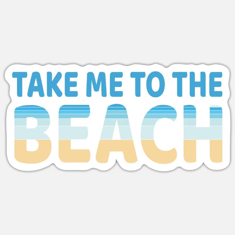 Plage Sticker taille S (10 x 10 cm)