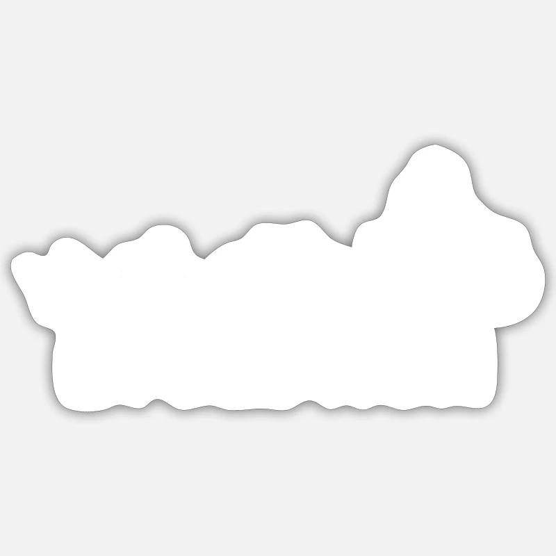 Moto Cross Evolution - Sticker taille S (10 x 10 cm) - blanc mat