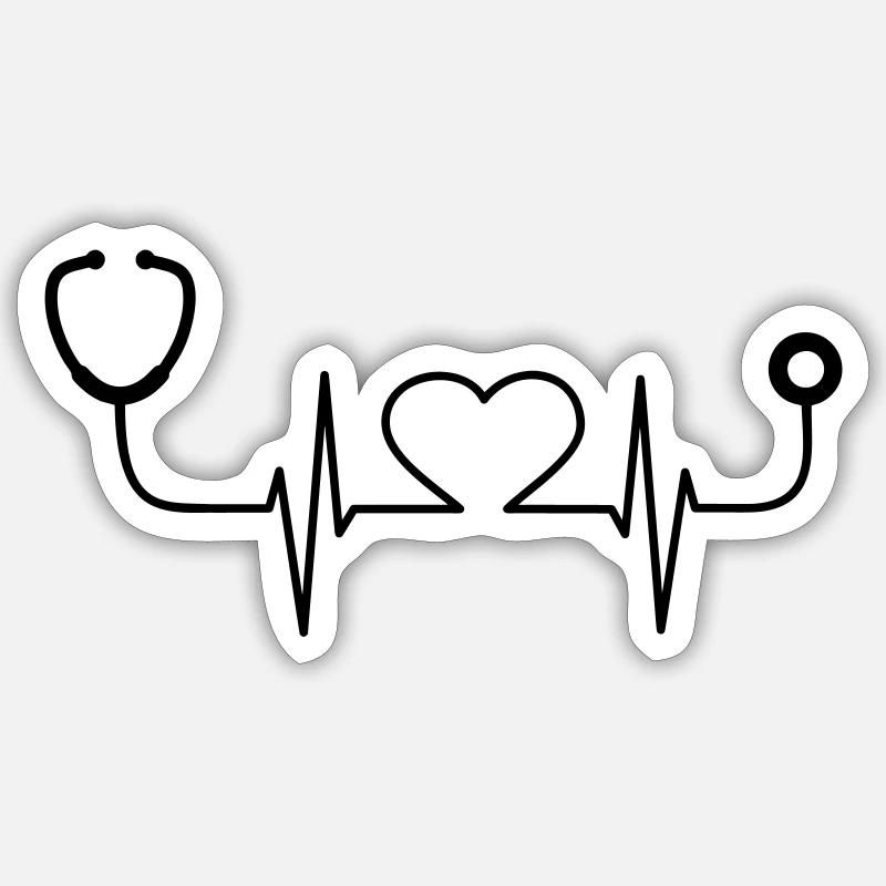 Infirmière Sticker taille S (10 x 10 cm)