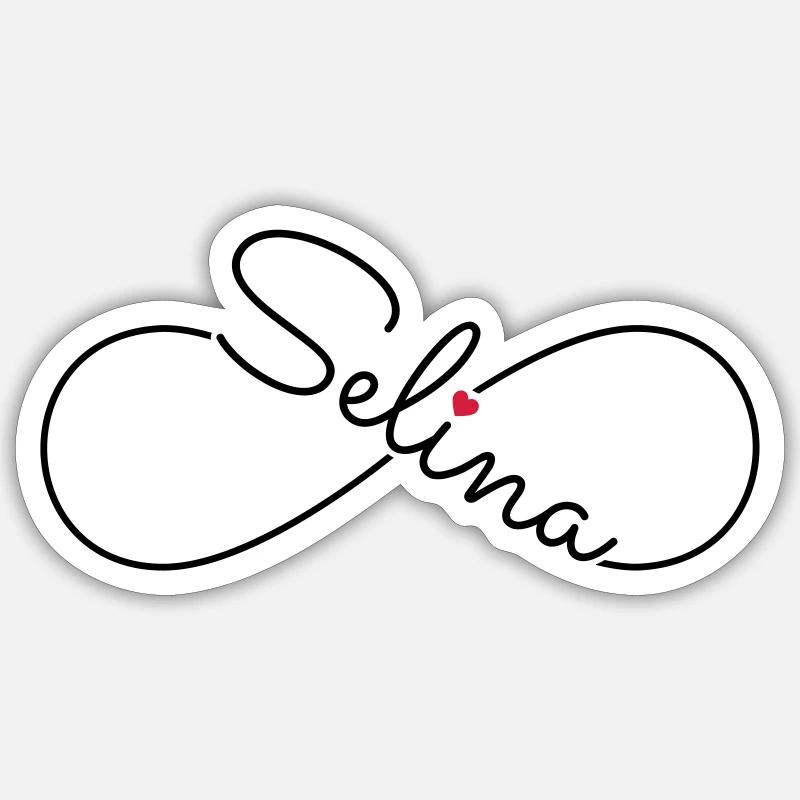 Selina surname first name Sticker size S (10 x 10 cm)