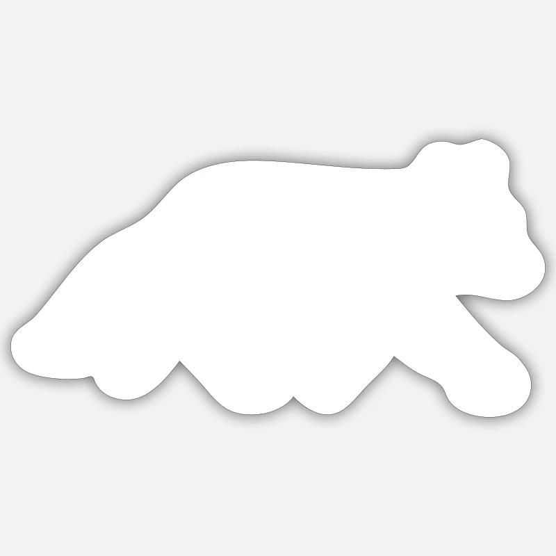 fuchs silhouette Sticker taille S (10 x 10 cm)