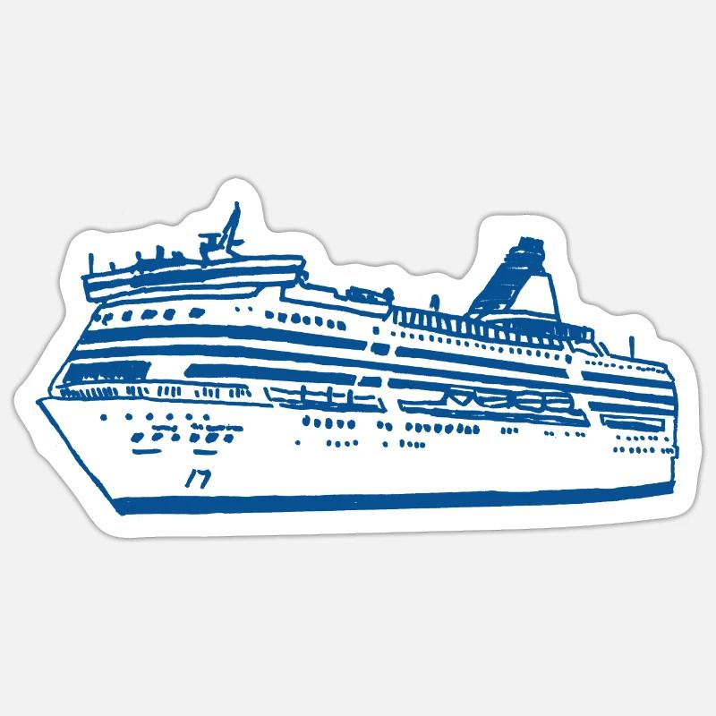 White Ships - Serenade / Symphony - Sticker size S (10 x 10 cm) - white matte