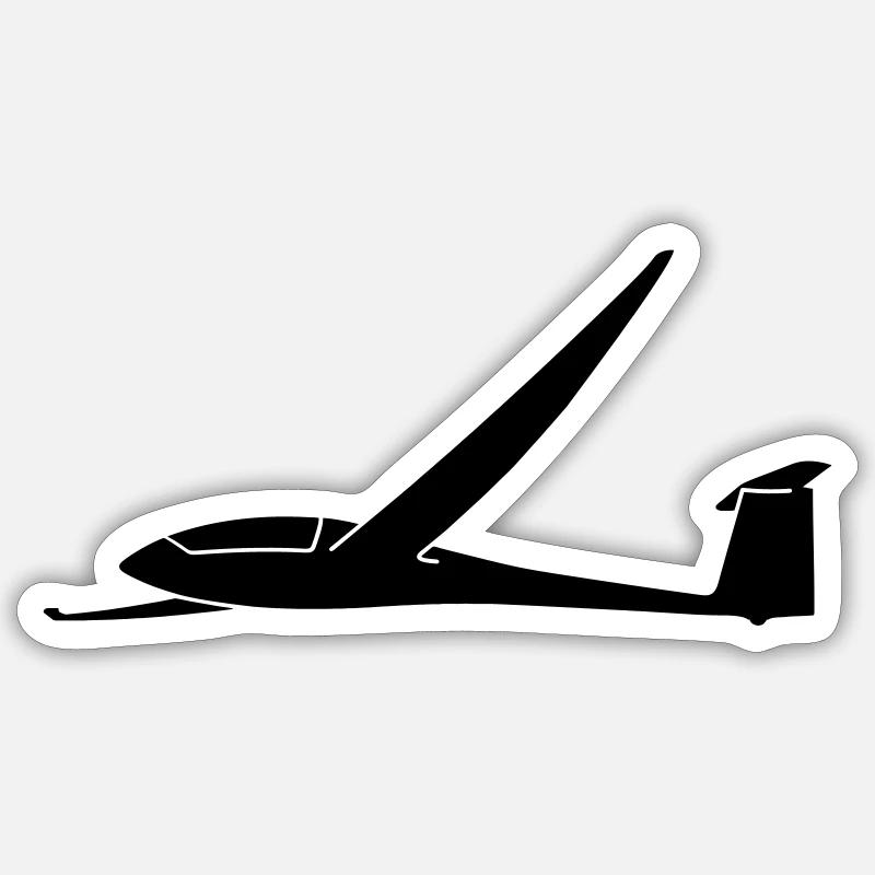 Ventus C17.6 glider pilot Sticker size S (10 x 10 cm)